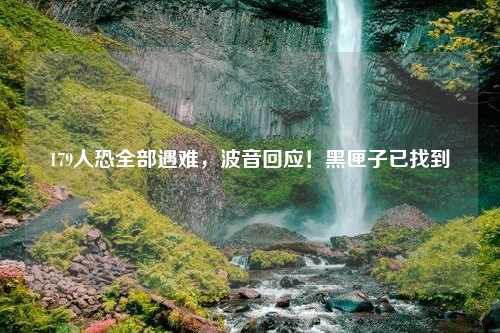 179人恐全部遇难，波音回应！黑匣子已找到