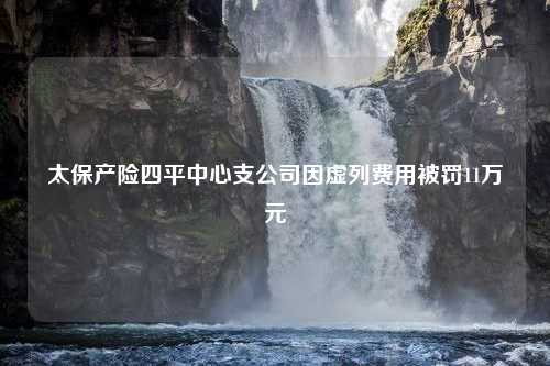 太保产险四平中心支公司因虚列费用被罚11万元