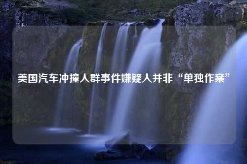 美国汽车冲撞人群事件嫌疑人并非“单独作案”