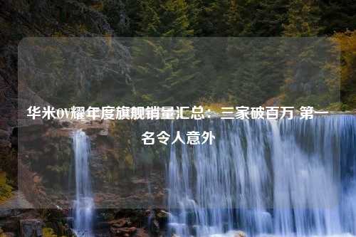 华米OV耀年度旗舰销量汇总：三家破百万 第一名令人意外